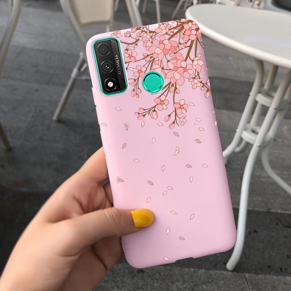 For Funda Huawei P Smart 2020 Case Coque Popular Lavender Flower Phone Case For Huawei P Smart 2020 6.21" Soft Shockproof Bumper