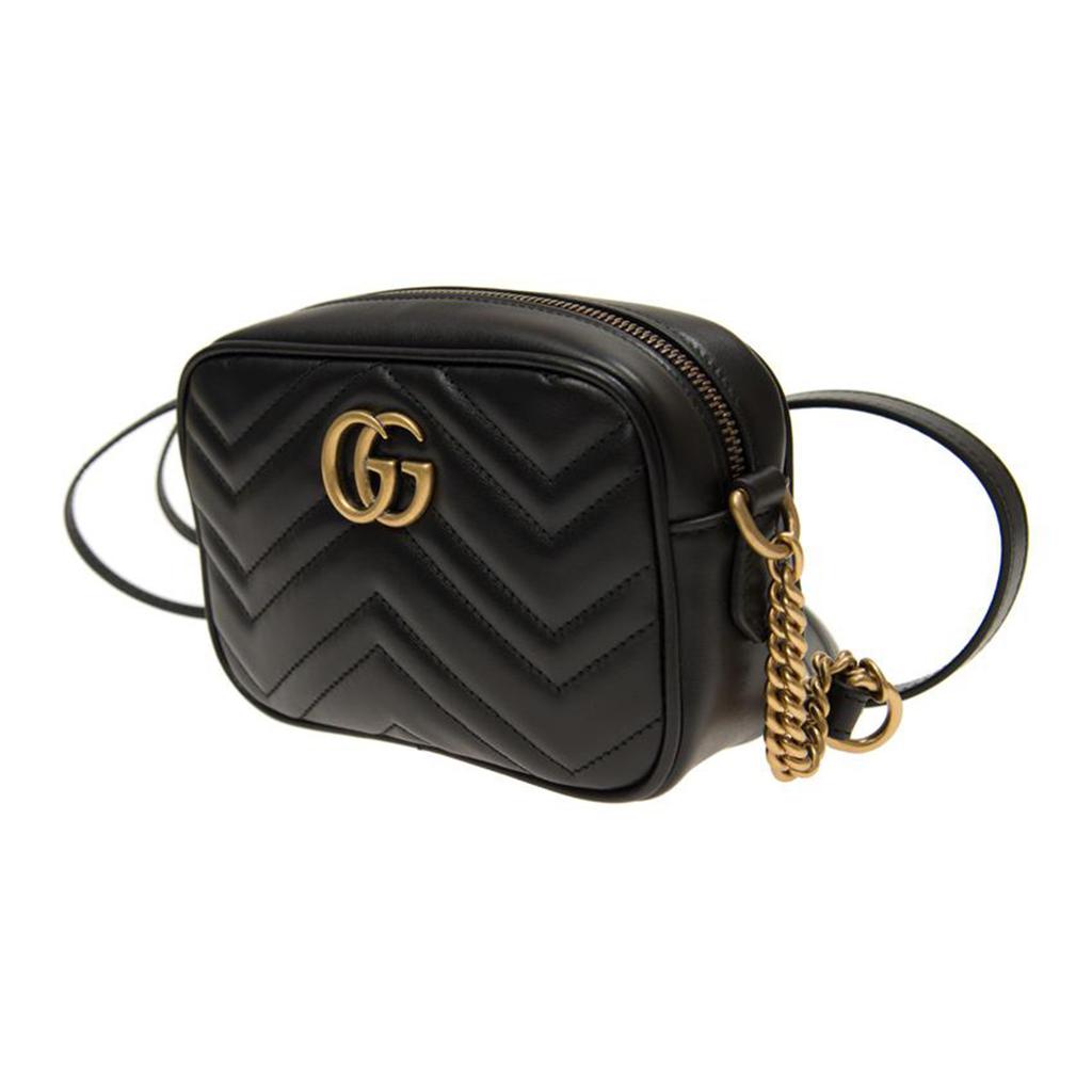 Gucci GG Marmont Matelassé Mini Bag Nero Women Shoulder_bags Black 448065-DTD1T-1000