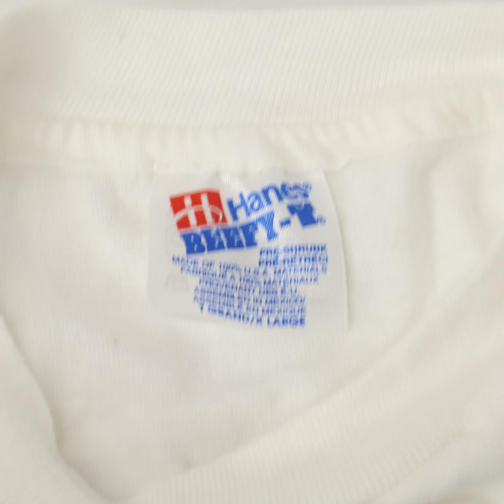 HANES 90s-00s Salvador Dali Organs and Hands Art Long Sleeve T-Shirt Tops XL whiteUsed