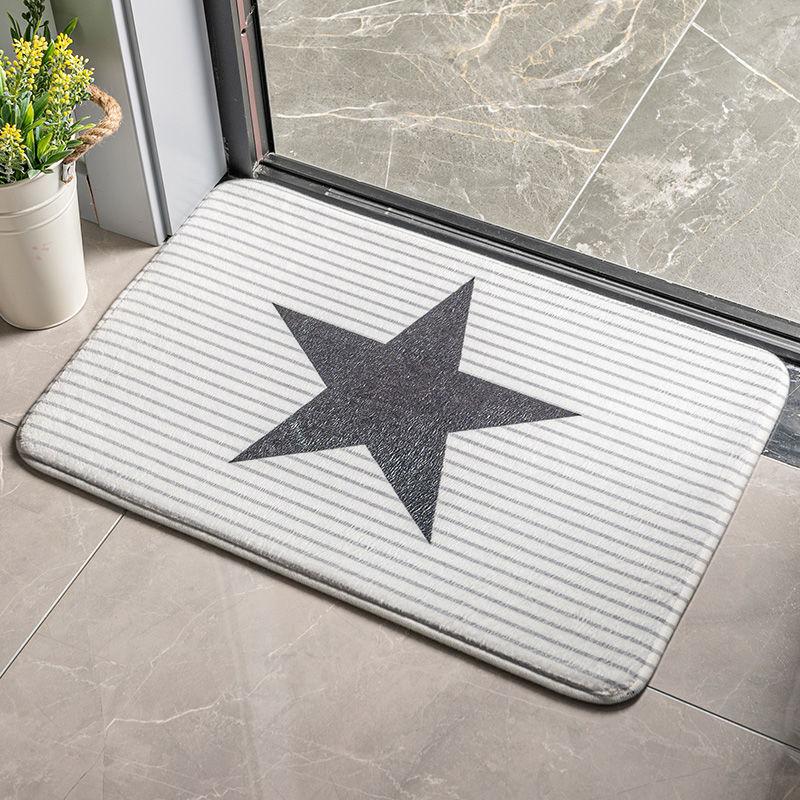 Door Rug Mat Carpet Bedroom Door Pad Toilet Bathroom Non-slip Mat Home Moisture-wicking Foot Best Mat Durable Durable