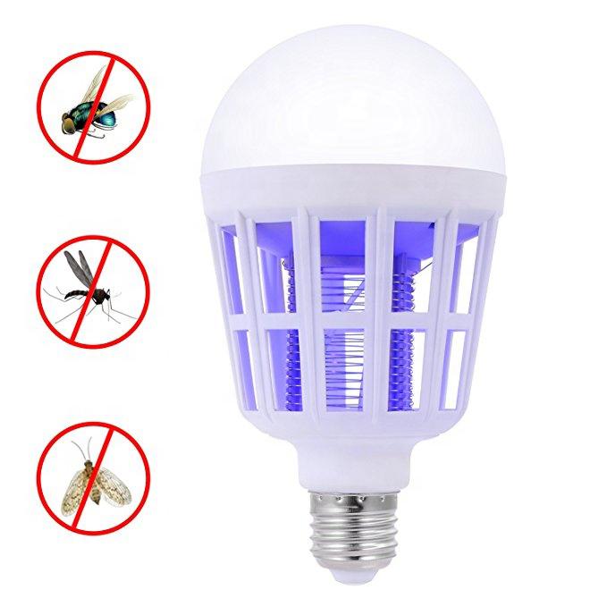 Indoor 2-in-1 Mosquito Killer E27 LED Bulb 9W/16W/20W UV LED Lamp Anti-Insect Anti-Mosquito Repeller Fly Bug Killer Made Plastic лавандовый