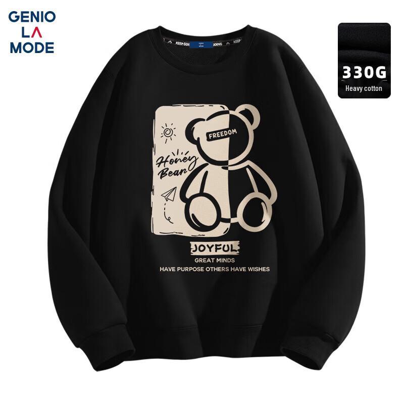 

Мужской свитшот с круглым вырезом и анималистичным принтом GENIOLAMODE L