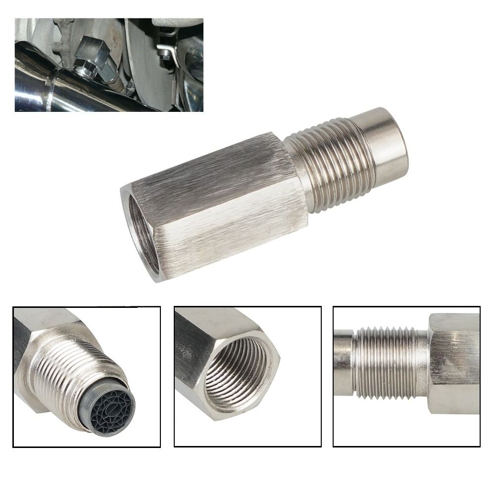 Silver Sensor Spacer Adapter Mini O2 Sensor Spacer Suitable Extension Filter  Car