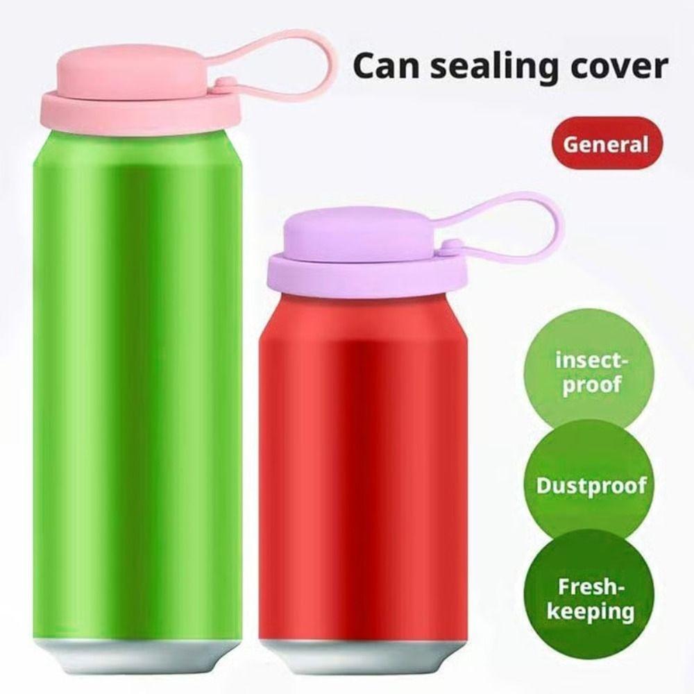 BPA-Free Soda Can Lids Reusable Silicone Cup Lid New Can Covers  Bottle Accessories