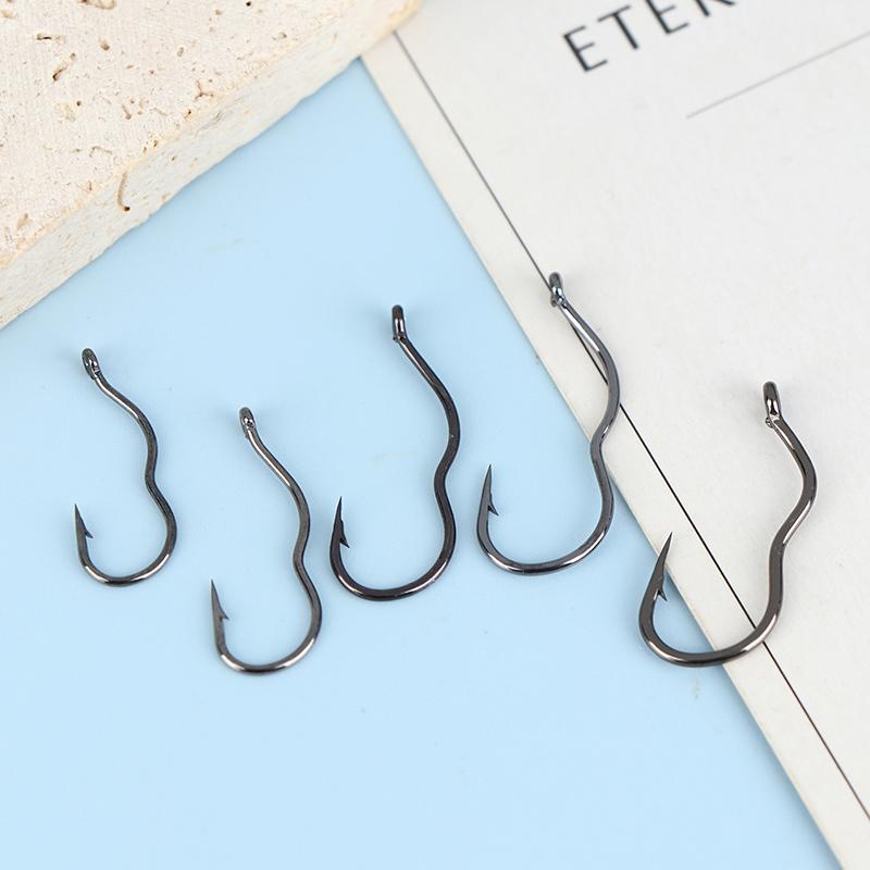 50Pcs Premium Fishing Hooks - Barbed Design For Anti-Slip & Secure Fish Grip | Reliable For Freshwater And Saltwater Hunting