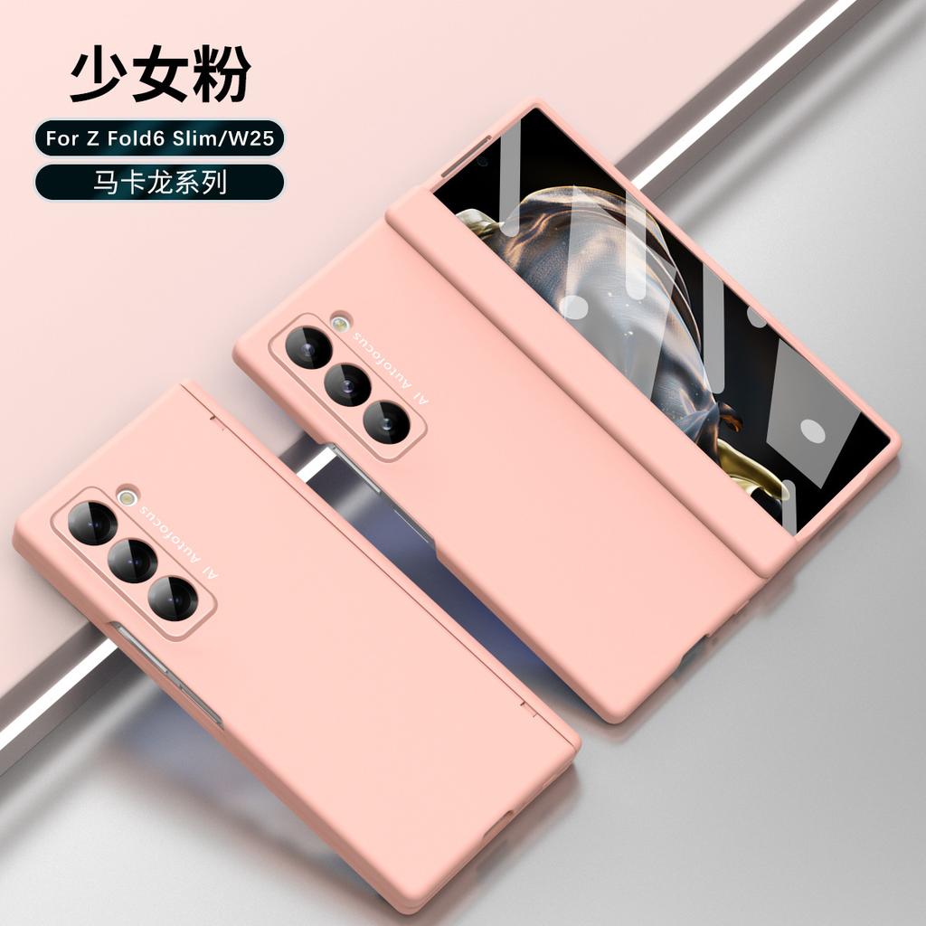 Applicable to Samsung Z Fold1 mobile phone case W11 spring hinged pen holder with pen case film Zfold1 anti-drop protective case