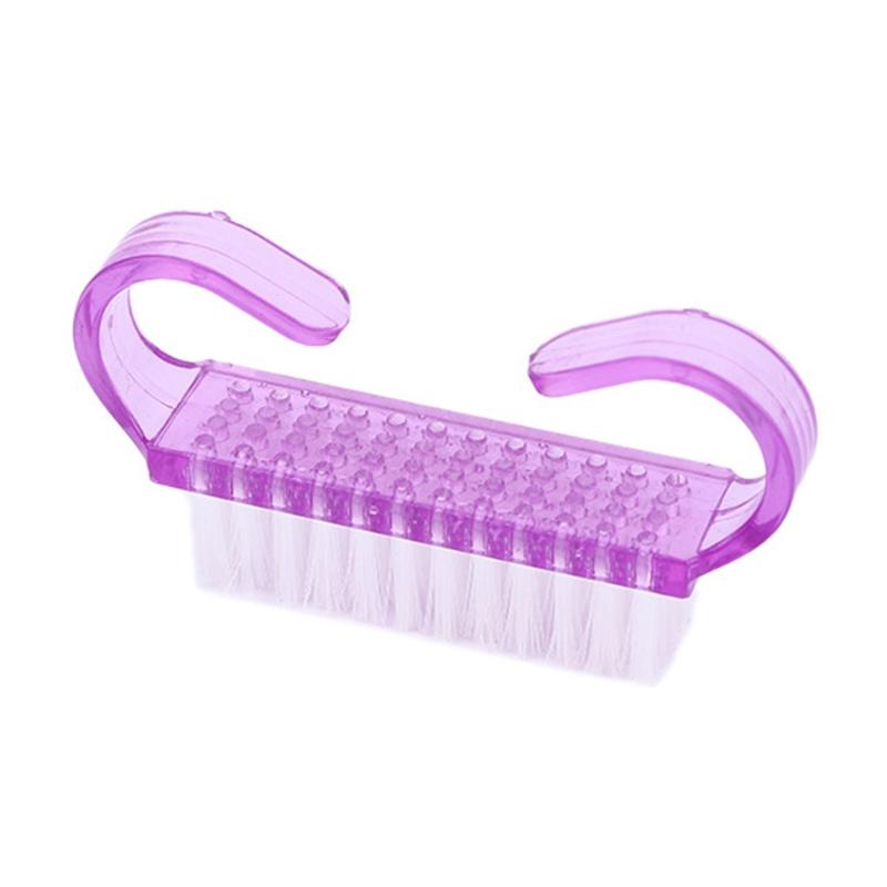 6.5cm Long Plastic Manicure Pedicure Brush Nail Cleaning Tools Soft Remove Dust Makeup Brushes Nail Care Accessories