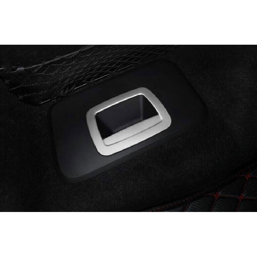 Silver Steel Back Door Tailgate Handle Cover Trim For BMW 5 Series G30 2018-