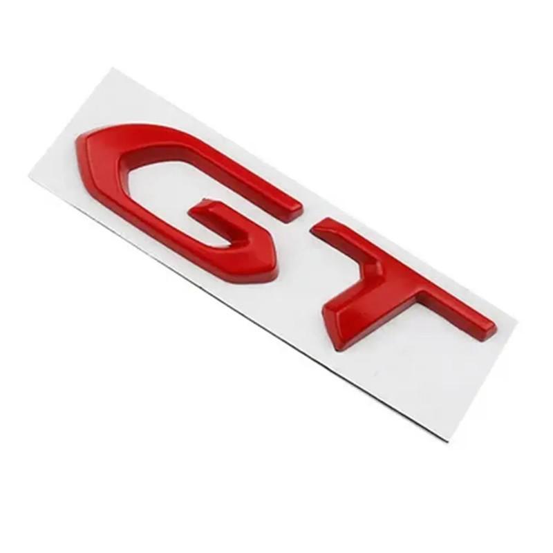 3D Metal Logo GT Emblem Letters Car Rear Trunk Badge For Car 208 2008 205 508 5008 207 408 308 3008 GT Sticker Accessories