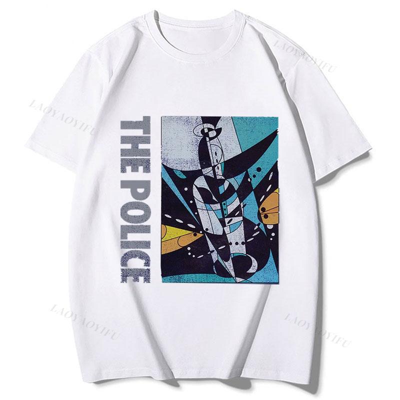 

The Police Sting Message in A Bottle Official Unisexs Unisex TShirt Cheap Material Polyester Short Sleeve Print Tee Vintage Tops 4XL