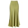 Gonna da Cocktail da Sera da Donna a Vita Alta Primavera ed Estate Gonne Lunghe Pieghettate in Raso Eleganti e di Carattere Gonne Maxi Chic
