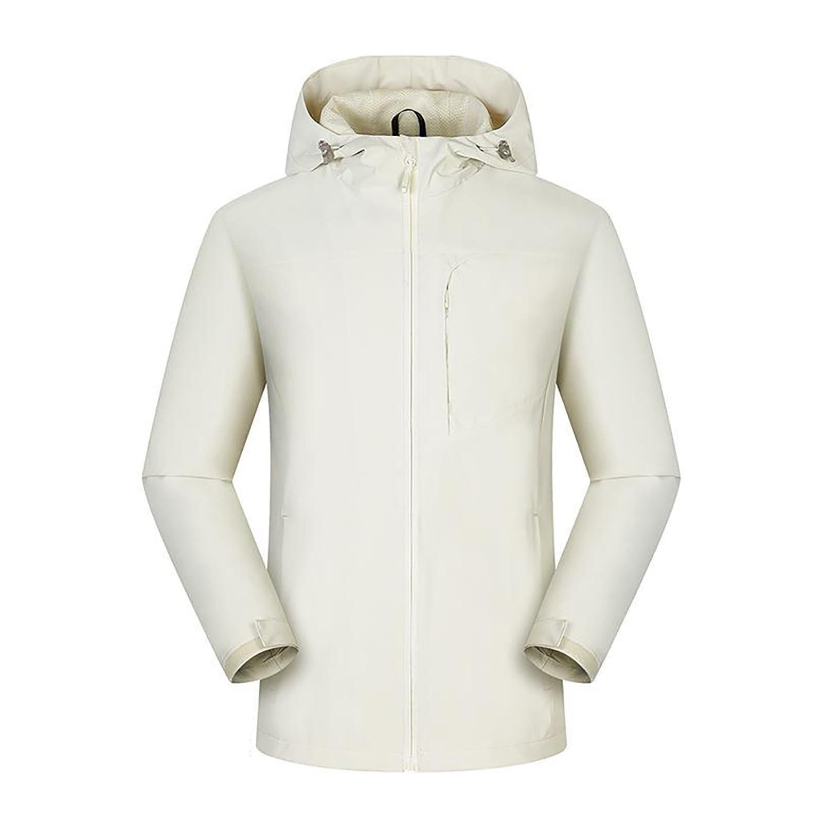 

Женская однотонная полосатая дождевик на открытом воздухе плюс водонепроницаемый плащ с капюшоном ветрозащитный XL белый