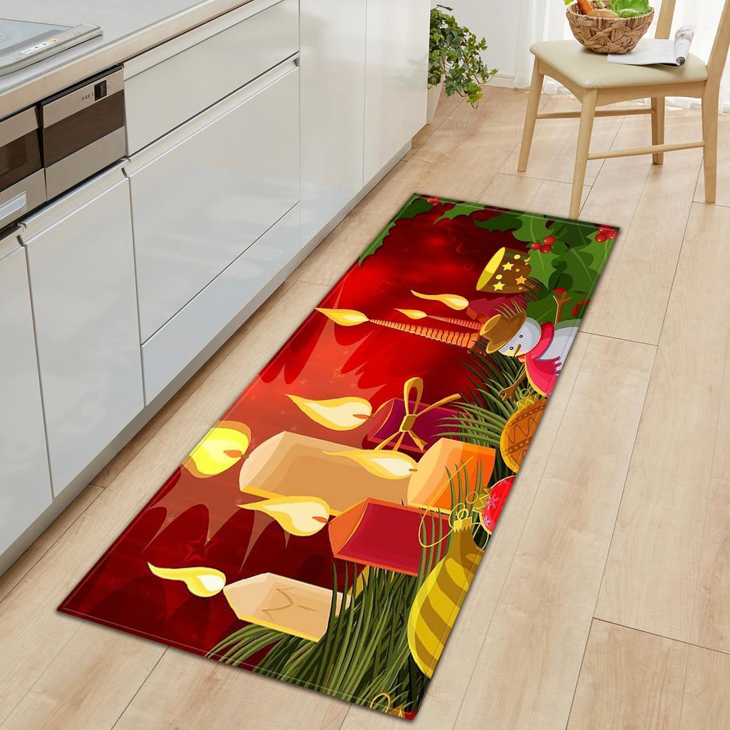 Christmas Kitchen Sand Carpet Doormat Long Floor Mat
