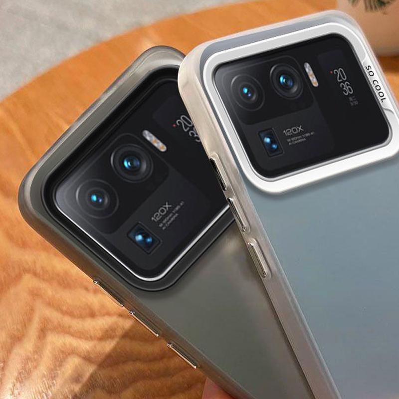 For Xiaomi Mi 11 Ultra Case Xiaomi 11 Ultra Phone Case M2102K1G M2102K1C Cover 11 Ulrta Luxury Metallic Aurora Skin Matte Cover