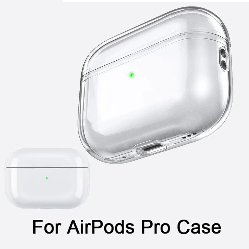 Transparent Earphone Case For Apple Air Pods Pro 1 2 PC Case Clear Hard Shell Protective Cover For Air Pods 3 2 1 Charging Box