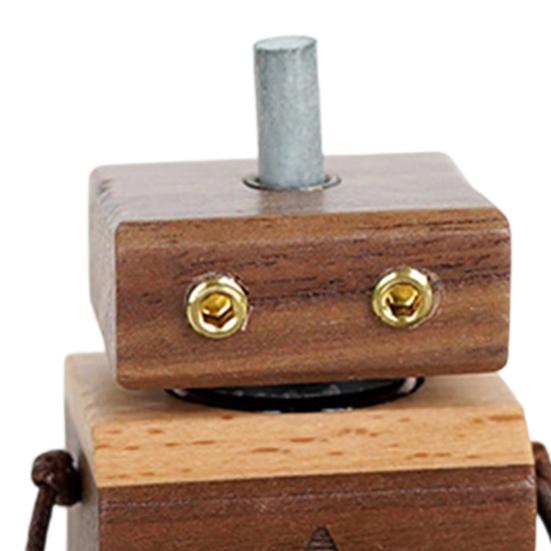 Car Aromatherapy with Essential Oil Easy to Install Man Figurine Handmade Shaking Feet Wooden Car Dashboard Decoration
