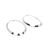 For MINI Cooper F55 F56 F57 2014+ Chrome Silver Left Right Front Headlights Frame Headlight Eyebrow Ring Cover Trim Replacement