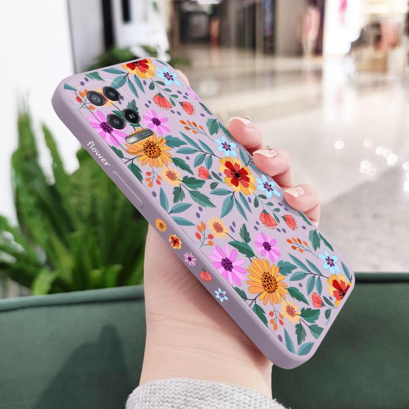 Showy Flowers Phone Case For OPPO A54 A74 A57 A96 A76 A36 A95 A12 A15 A15S A16 A16K A9 A5 2020 Reno 7 7Z 6 5 F9 4G 5G