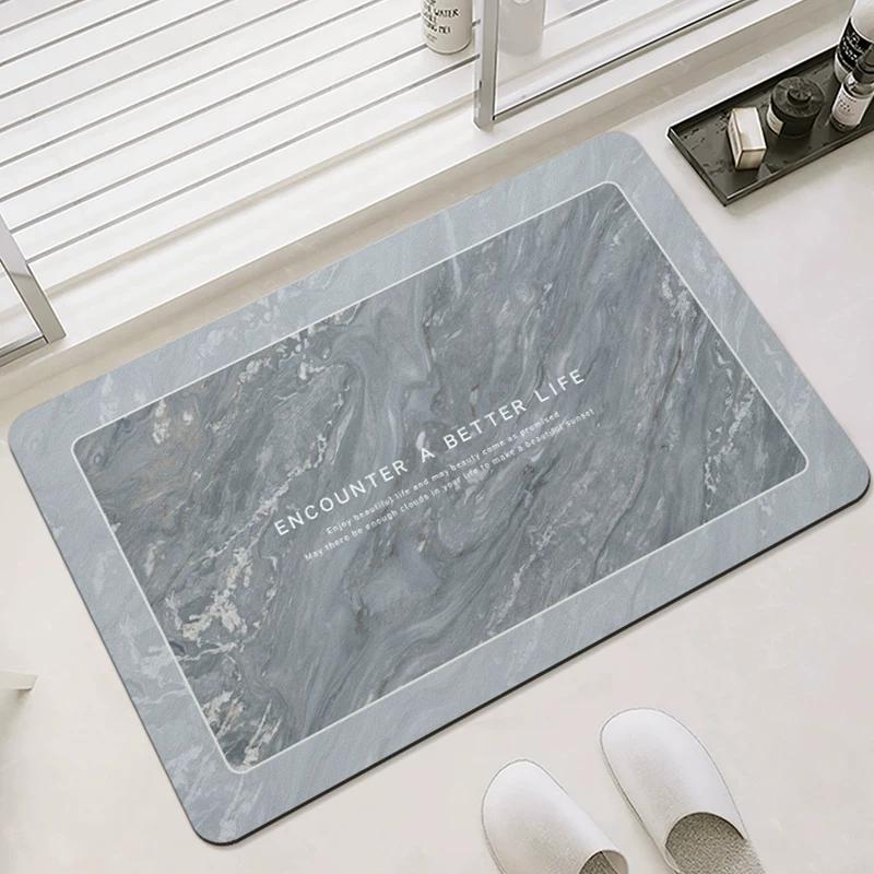 Bathroom Mats Mat Soft Diatom Ooze Absorbent Silicone Non Slip Toilet Toilet Toilet Doorway Carpet Bathroom