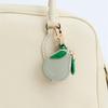 Stylish Mini Fruit Keychain Purse Charming Leather Keychain Purse Portable Cute Design Pear Shaped Wallet Girl Accessories