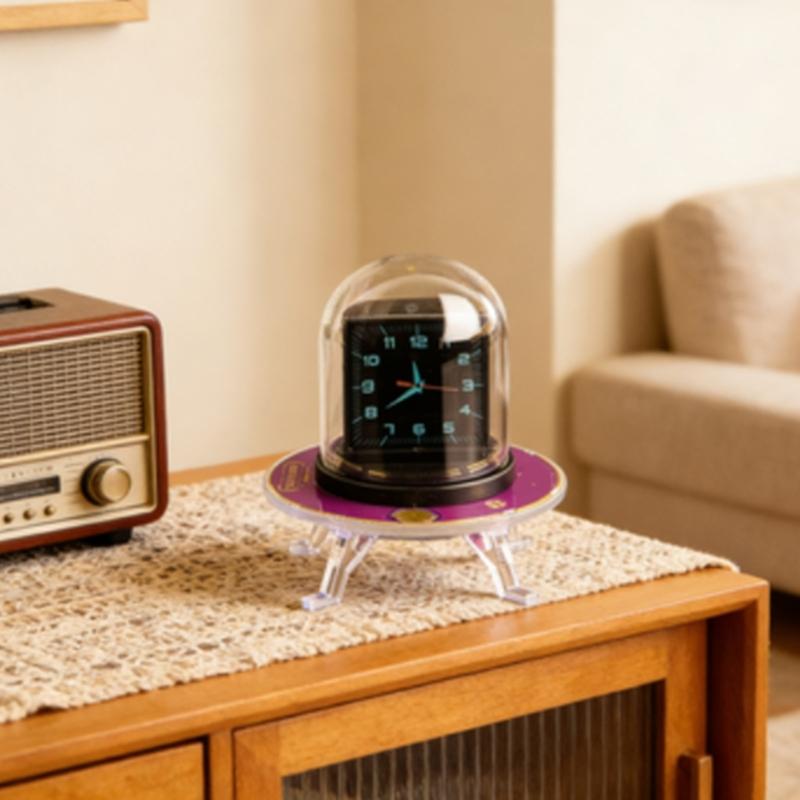 UFOS Weather Clock WiFi Synced Nixies Tube Digital Alarm Clock with IPS Screen Time Bitcoins/Stock/Forex/Gold Tickers