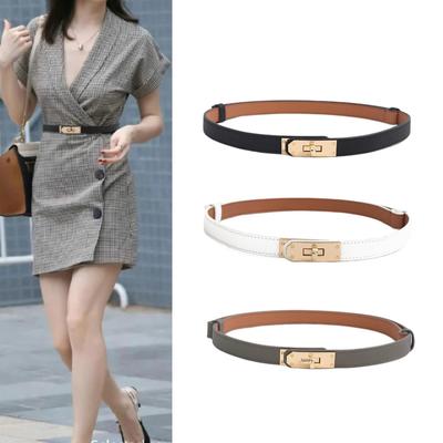 Women's Versatile Leather Belt: Adjustable Decorative Waist Chain for Suits & Skirts