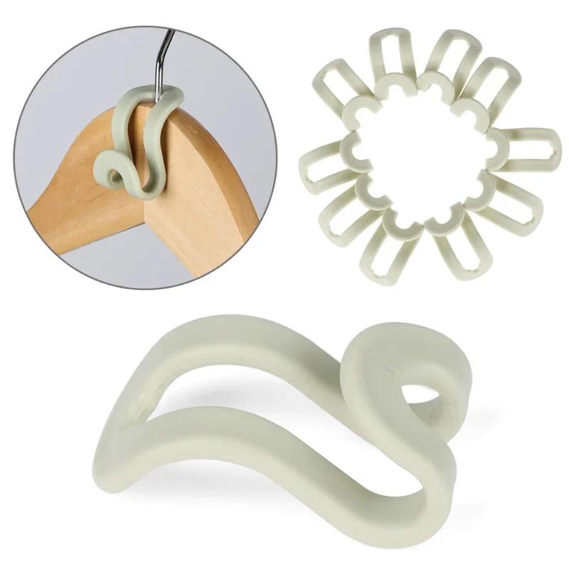 10PCS Creative Mini Clothes Hanger Home Easy Antislip Hook Closet Organizer Storage Rack Holder Hook Household Accessories