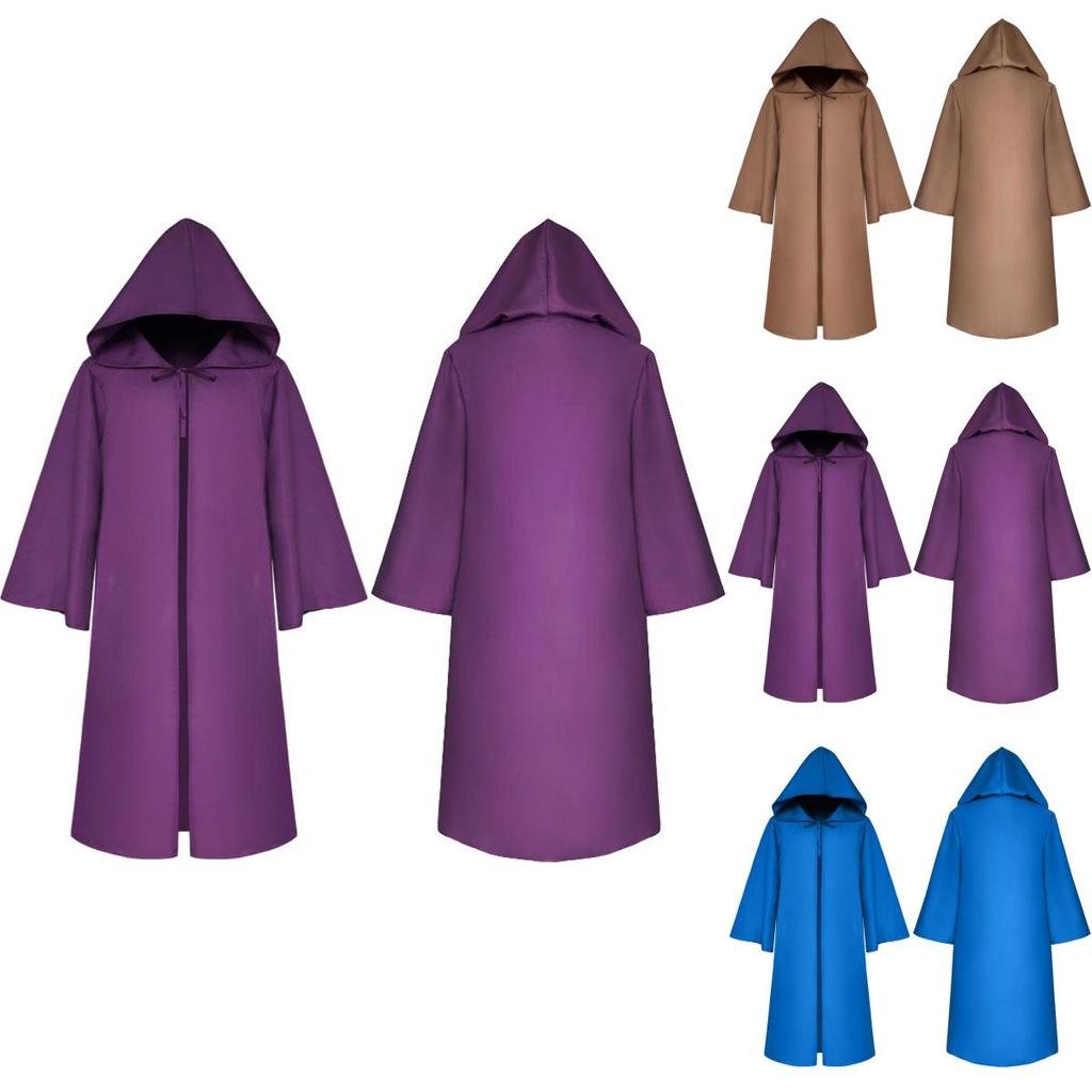 Premium Quality Star Wars Jedi Warrior Hooded Cloak Cape Robe For Cosplay Events