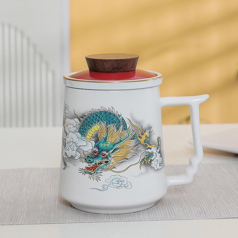 Premium Ceramic Mug with Custom Logo - Gift for Annual Company Event or Cultural Souvenir
