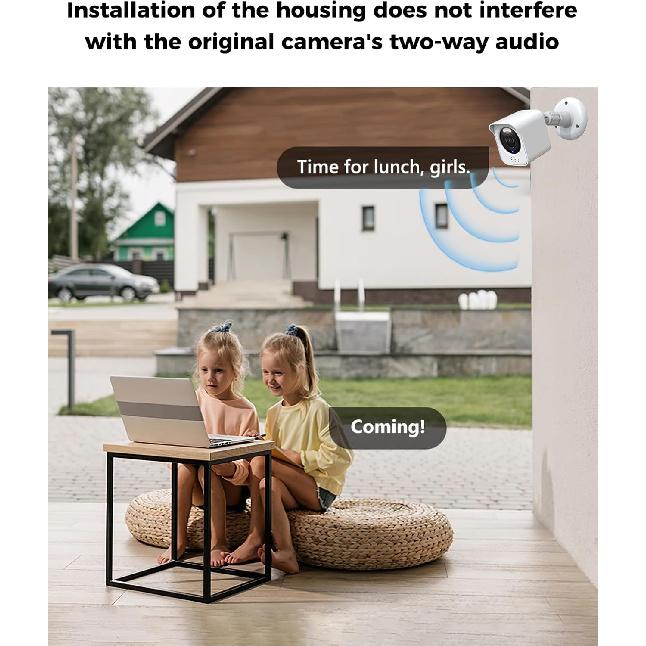 All-New Wyze Cam V4 Camera Surveillance Mount, Compatible with Wyze Cam V4 ONLY Weatherproof Protective Housing and 360 Degree Adjustable (Camera Not