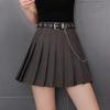 SCIONE Skirt+Belt Female Pleated Skirt College Style High Waist Short Skirt Tooling Skirt Suit Skirt