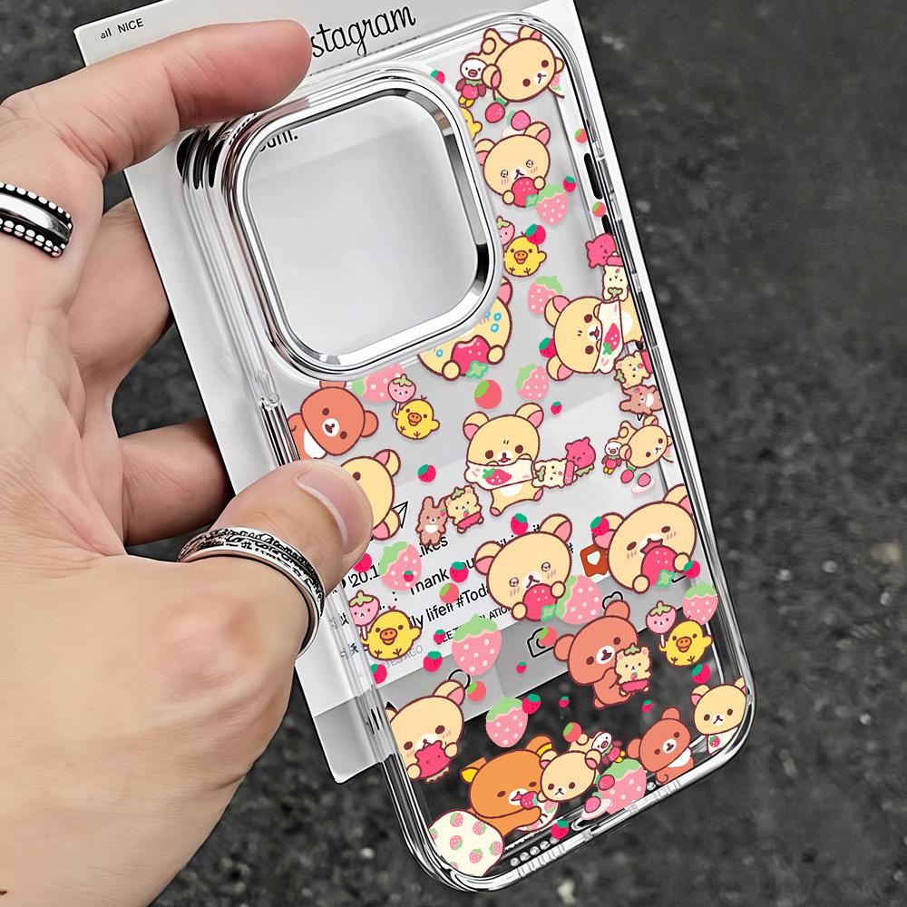 Cute R-Rilakkuma Cartoon Bear Phone Case for Google Pixel 10 9 8 7 8A 9A XL Pro 4G 5G Transparent Soft Silicone TPU Back Cover