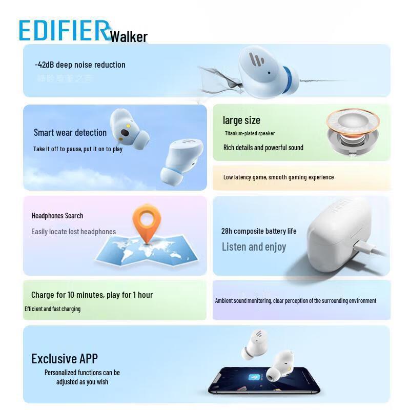 Edifier TWS1 ANC True Wireless Earbuds