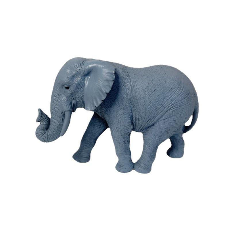Creative Small Artificial Elephant Sculpture Ornaments Simulation Animal Elephant Gifts for Home Office Desktop Decoration Resin