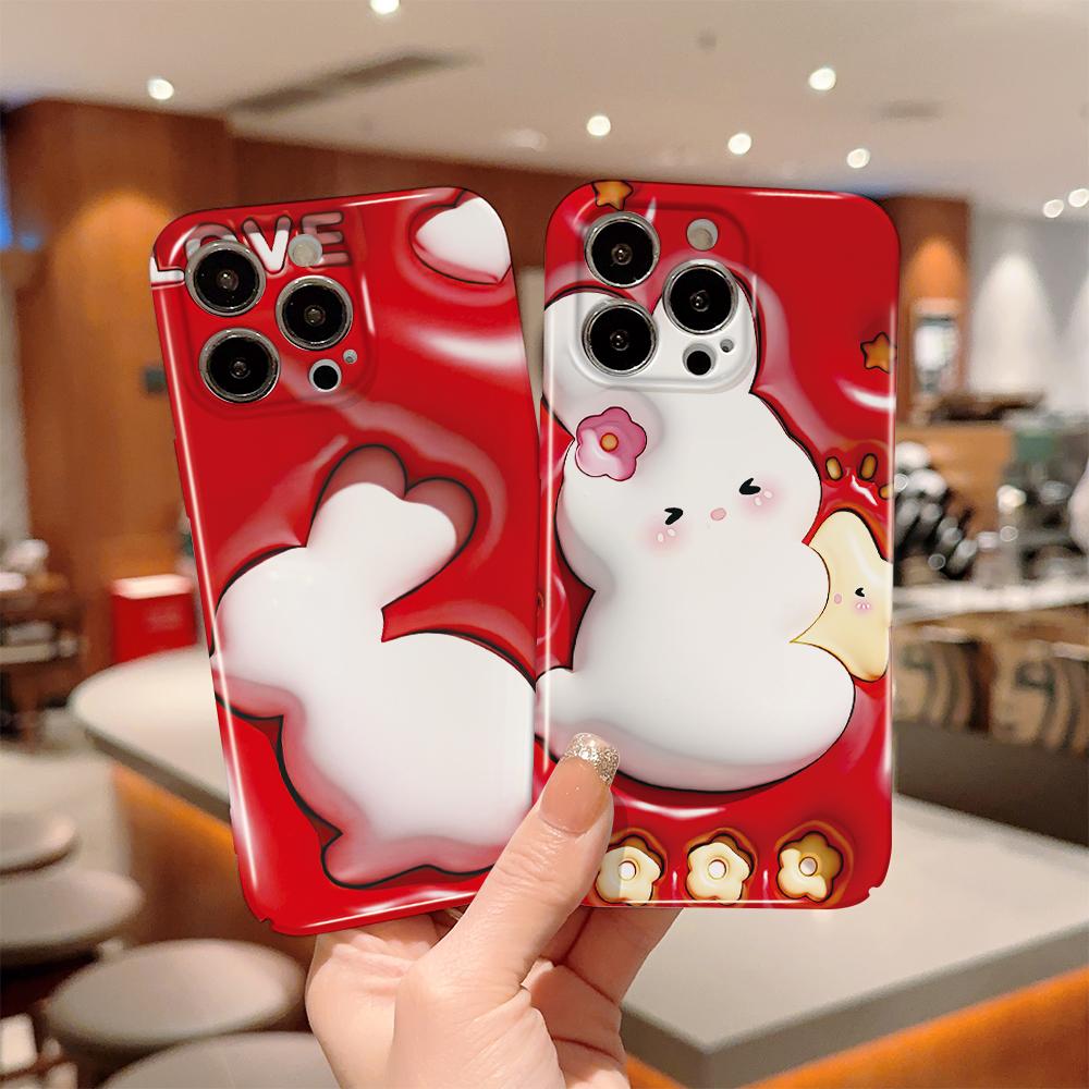 Etui na telefon z filmem all-inclusive, kreskówkowy modny design, twarda skorupa, pełne pokrycie, etui z ochroną aparatu dla OPPO A60 A96 Reno12 Realme C53 C75