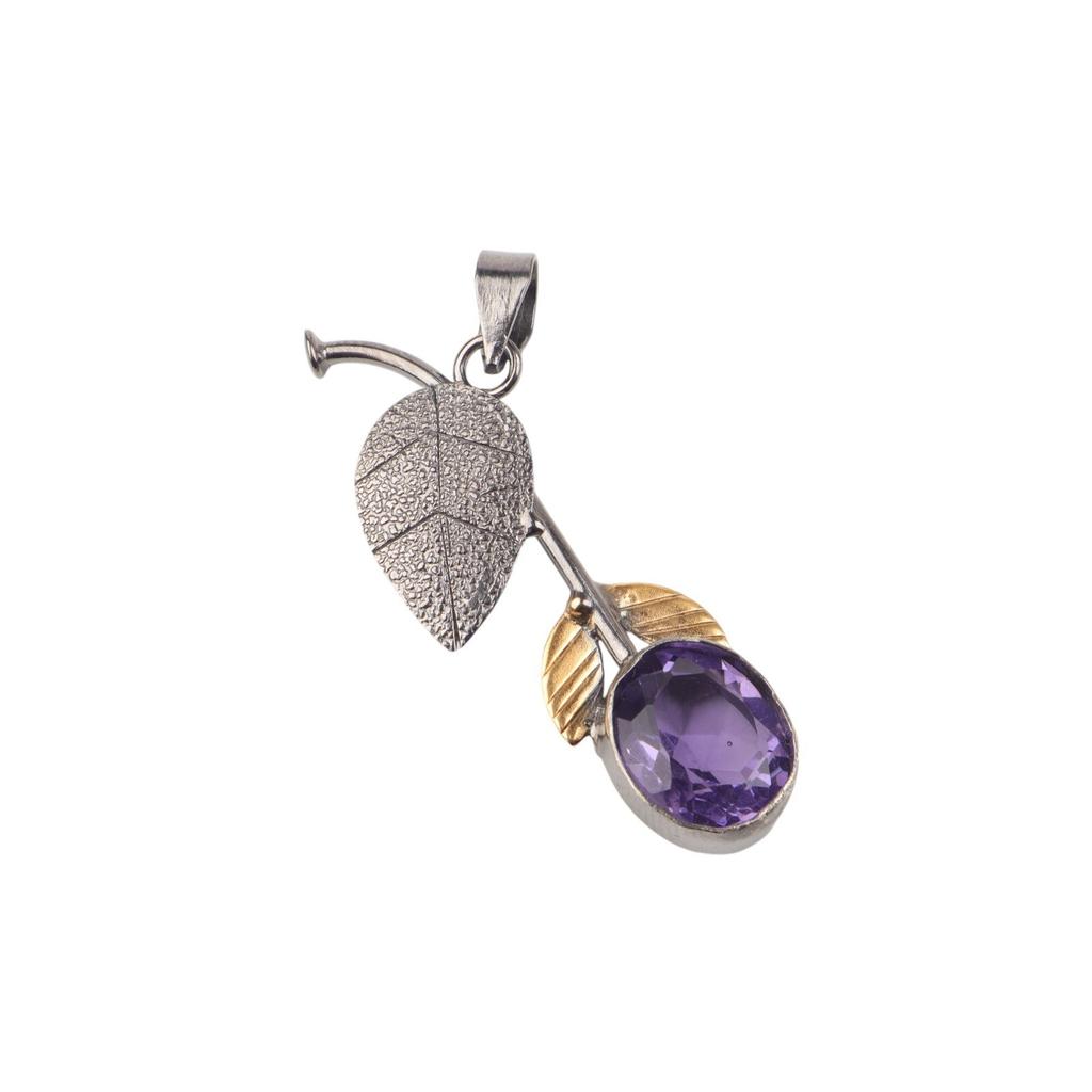 Natural Iolite Pendant 925 Sterling Silver Handmade Boho Jewelry Gift For Mom PP-55-9