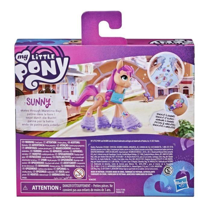 MY LITTLE PONY - A New Generation - Aventure de cristal Sunny Starscout - Figurine de poney orange de 7 - 5 cm avec surprises