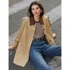 ELLE French Contrast Mid-Length Trench Coat