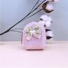 Cute Bow Sequins Coin Bag Portable Mini Small Wallet Keychain Lipstick Storage Bags Zipper Coin Purse Backpack Pendant