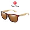Fashion Bamboo Wood Vintage Square Sunglasses Men Women Luxury Brand Designer Sun Glasses Wooden Driving Fishing Eyewear