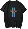Martini Racing Car Unisex White T Shirt O Neck T Shirt Graphic T Shirts Short