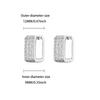 Luxury Multi Zircon Square Stainless Steel Earring Gold Color Anti Fading Earrings for Women Wedding Jewelry Accessories Gifts