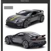 Simulation 1/43 Alston Martin V12 Alloy Sports Car Model Collection Ornaments with Display Box Metal Miniature Voiture Toy Gift