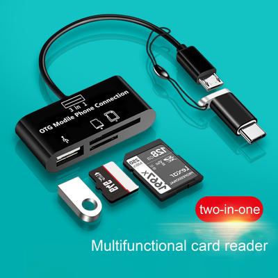 Czytnik kart wielofunkcyjny szybki czytnik dysków typu C/Micro USB TF/U OTG Adapter do Macbooka
