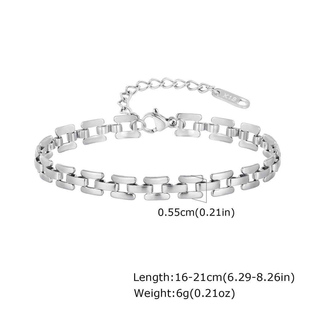 Vnox Gold Color Women's Strap Chain Bracelets, Stainless Steel Bohemia Multi Layer Link Wristband, Attractive Jewelry Gifts