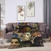 Funny Goro Majima Flannel Blanket Adults  Super Soft Throw Blanket Winter Living Room Bedspread Sofa Bed Cover