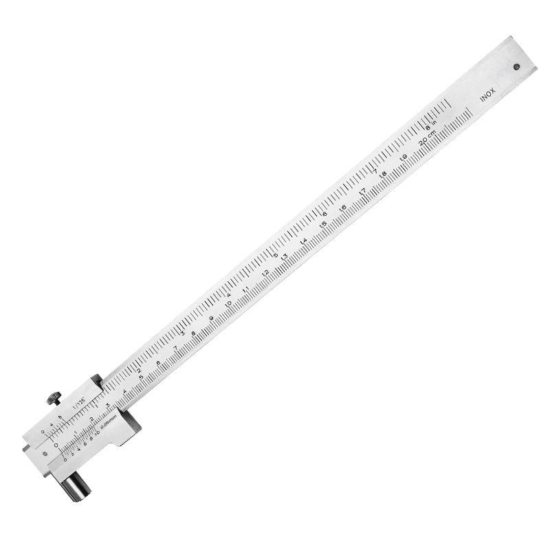 0-200mm Marking Vernier Caliper Scriber Gauging Ruler Measuring Instrument Tool White