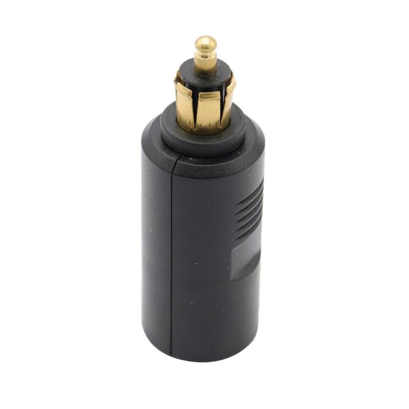 12-24V EU PLUG DIN Socket To Cigarette Lighter Converter Adapter For BMW Motorcycle Cable Car-styling Head Refit Accessories