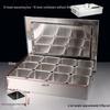Square Stainless Steel Commercial Hot Pot Condiment Set
