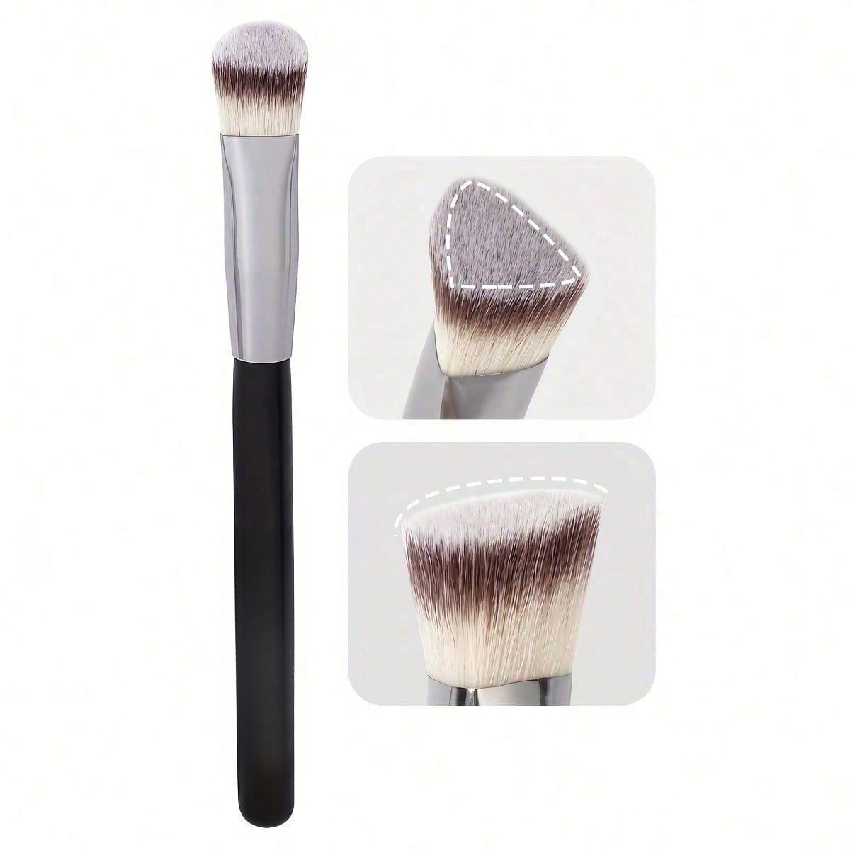 

1pcs High-Level Appearance Triangular Head Concealer Brush, Fits Skin Seamlessly For Concealing, Portable Makeup Brush Beauty Tool